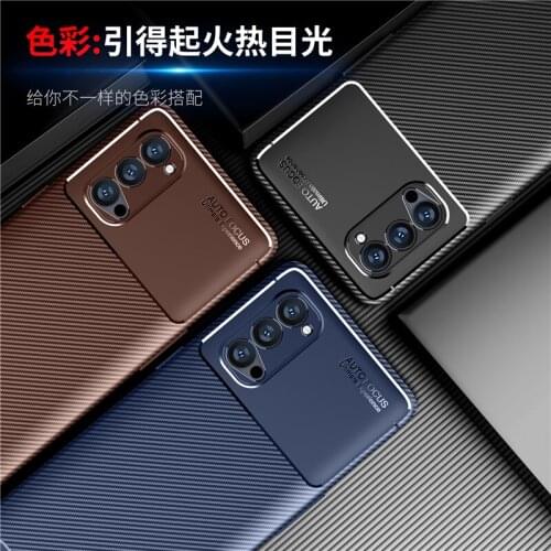 For OPPO Reno 4 Pro Case Rubber Silicone Carbon Fashion Protective Soft Shell Case For OPPO Reno4 Pro Cover For Reno 3 Pro Case