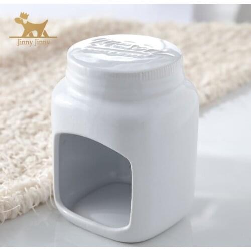 Small Hamster Ceramic House,Summer Cooling Shelter, Small Animal Hideout，Hamster Cage Accessories,INS Style