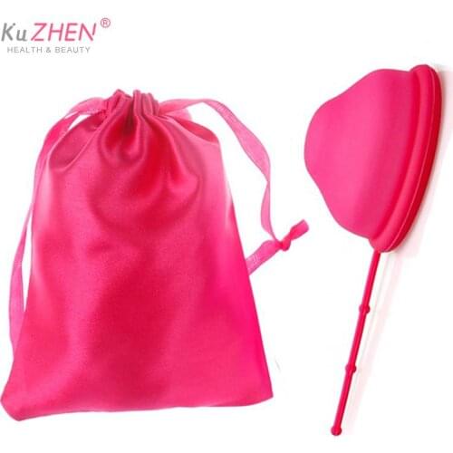 Menstrual Disc With Flat-fit Design Extra-Thin Sterilizing Medical Grade Silicone Menstrual Cup Period Copa With Silicone Case