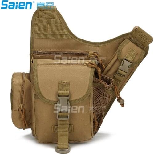 Outdoor Sport Military Women and Mens Multi-functional Tactical Messenger Shoulder Bag with Patch for Hunting Hiking Cycling