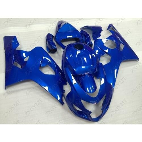 Bodywork GSX-R750 2004 - 2005 K4 Blue Fairing GSXR 750 2005 Abs Fairing GSX R 600 2005