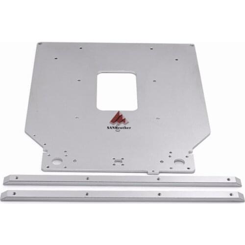 Free Shipping Ultimaker 2 UM2 Z Table Base Plate platform bracket supporting aluminum heated hot bed plate 3D printer parts