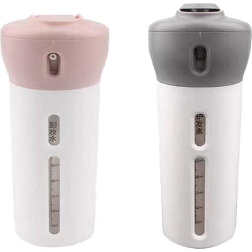 Travel Portable Shower Bottle Sub-bottling Press Tube Liquid Container Pipe