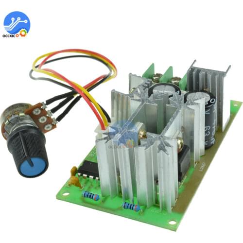 DC 9-60V Motor Speed Control Regulator PWM Motor Speed Controller Switch 20A Current Regulator Module 12V 24V 48V