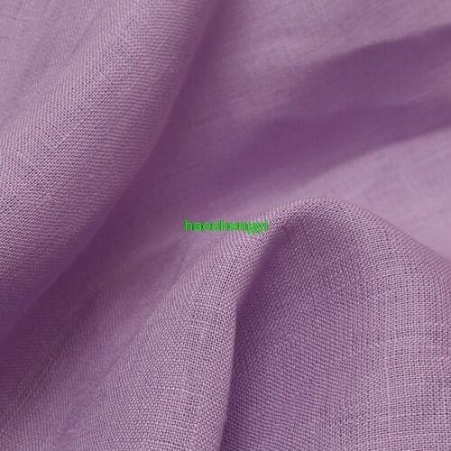 Spring and summer linen fabric, high quality purple pure linen dress fabric