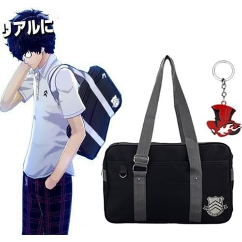 Persona 5 p5 syujin gakuen secondary school bag jk anime uniform oxford shoulder bags messenger bag student bookbag satchel