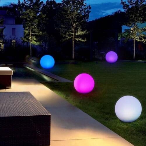 Waterproof LED Garden Ball Light Outdoor Lawn Lamps Rechargeable Christmas Party RGB Landscape Swimming Pool Floating Lights