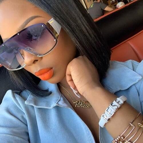 DYTYMJ Luxury Gradient Sunglasses Women High Quality Sun Glasses Women Luxury Brand Rimless Shades Glasses Gafas De Sol Mujer