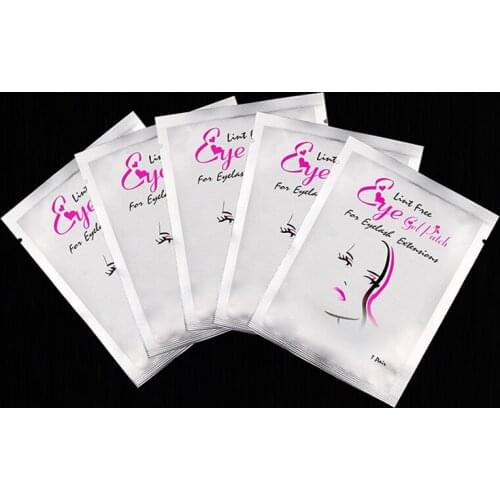 100 Pairs Eyelash Extensions Paper Patches Eyelashes Under Eye Pads Supplies Patches for Lash Extension Makeup Tools Sticker