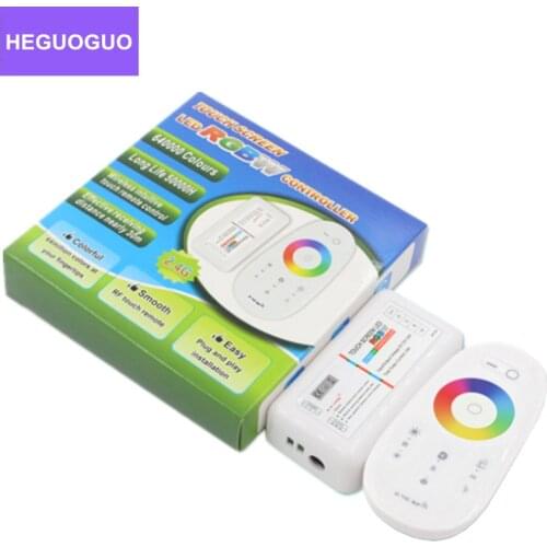 2.4G RGB RGBW LED Strip Controller Touch Remote Control RGB RGBWW Touch Wireless Intuitive RGB Controller DC 12V 24V LED Driver