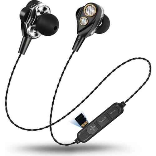 4 Speakers 6D Surround Stereo Wireless Bluetooth 4.1 Earphone Sports Headset