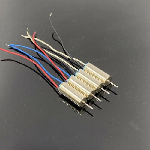 4pcs/lot Mini 6mm*15mm Tiny Coreless Motor DC 3V 3.7V 43000RPM Ultra-High Speed Engine CW+CCW DIY RC Drone Aircraft