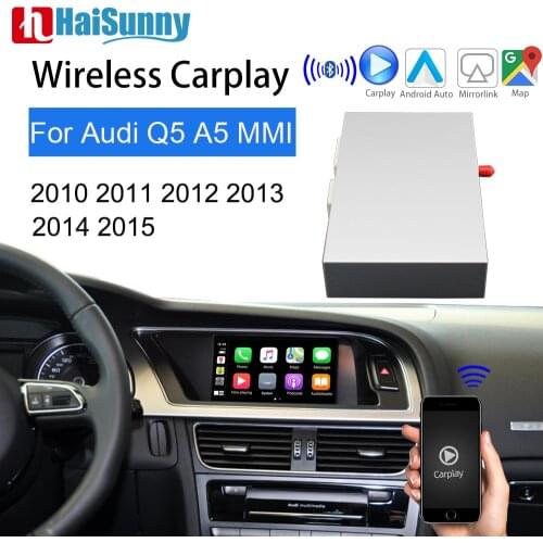 Wireless Decoder Carplay For Audi Q5 A5 MMI 3G 2010 - 2012-2014 2015 Support GPS Navi Siri Voice Android Auto Reverse Camera