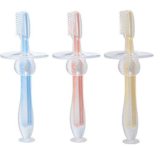 Safe Kids Soft Silicone Training Toothbrush Newborn Children Dental Oral Care Tooth Brush Tool Baby Tooth Brush Baby Items