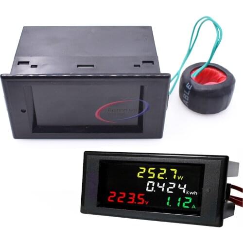 AC 80-300V LCD Digital 100A Volt Voltage Current Watt Power Kwh Meter Ammeter Voltmeter Proper