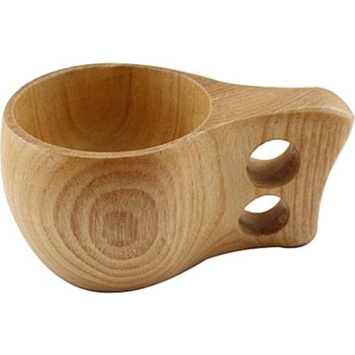 Wooden Cup Handmade Natural Spruce High Quality Wooden Cup Breakfast Beer Milk Drinkware Green Tea Cup Wood-color F(150ML)