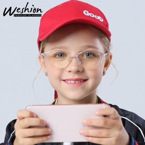 Junior Girl Glasses Kids Anti Blue Light Youth Boy Optical Frame Computer Reading Anti Filter TR90 Eyeglasse 5-15 UV Filter 2020