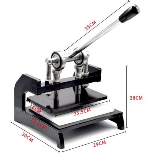 Double Wheel Hand Leather Cutting Machine Manual Press Machine BateRpak Photo Paper PVC Sheet Mold Cutter Leather Die Cut