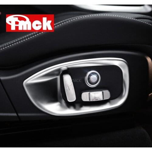 For Jaguar XE X760 XF/XFL X260 F-Pace f pace X761 ABS Chrome Car Accessories Seat Adjustment Button Frame Trim Decorative Cover