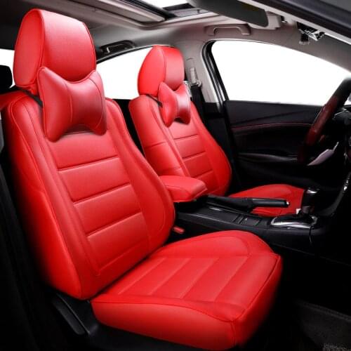 Leather car seat cover For hyundai getz santa fe kona sonata tucson 2008 2018 genesis coupe creta veloster ix25 accessories