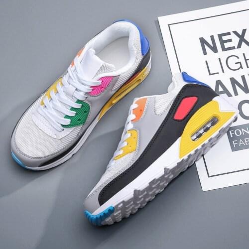 2020 New Breathable Lightweight Running Shoes Men Air Cushion Big Size 47 Fitness Trainers Sports Shoes Women Outdoor Athletic