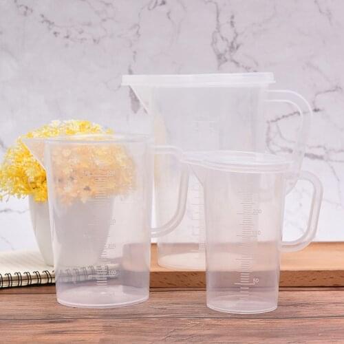 Kitchen Measuring Cup PP Plastic Cone Measuring Cup Round Digital Thick Handle Kichen Tool For Cooking 250/500/1000ml