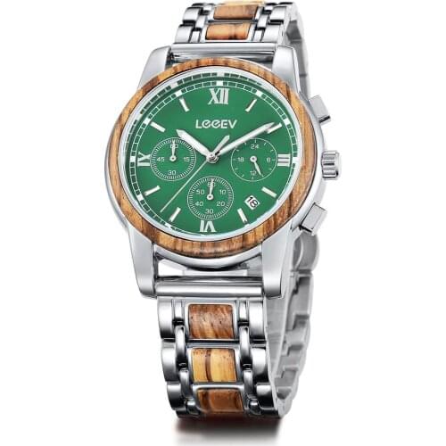 LeeEv Mens Stainless Steel Watch