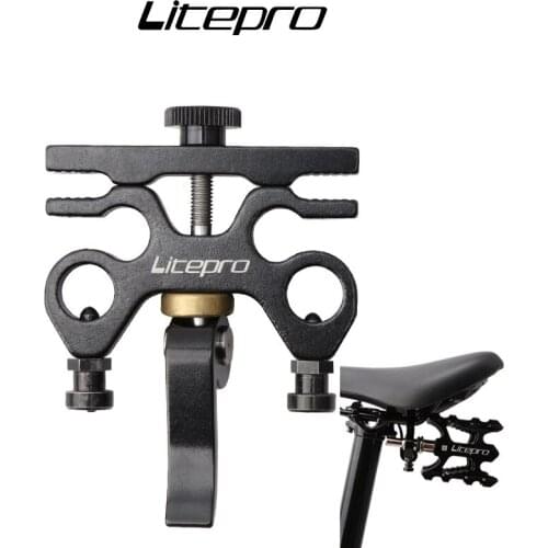 LITEPRO Folding Bike Pedal Quick Release Device Iamok Bicycle Aluminum Alloy Pedals Placement Buckle