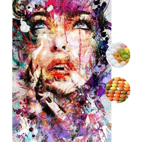 YIKEE 5D Diamond Painting Kit Full Drill " Girl Hope " Round / Square DIY Diamond Embroidery Wall Hanging dp359