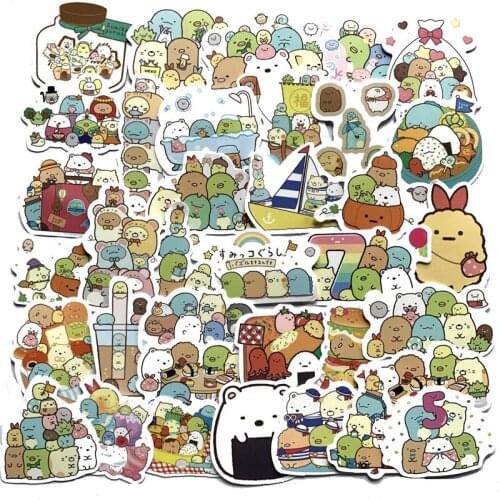 TD ZW 50Pcs Cartoon Sumikkogurashi Stickers Waterproof Decal Laptop Motorcycle Luggage Snowboard Fridge Car Sticker