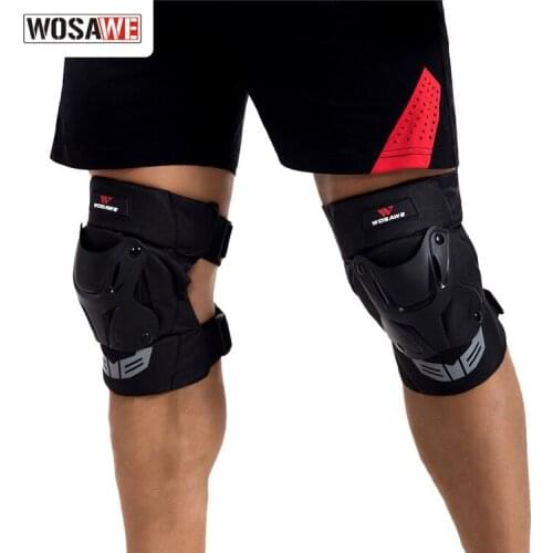 WOSAWE Downhill Knee Pads Support Mountain Bike Guard Skateboard Shield Joelheira Extreme Sports Motorcycle Knee Protector