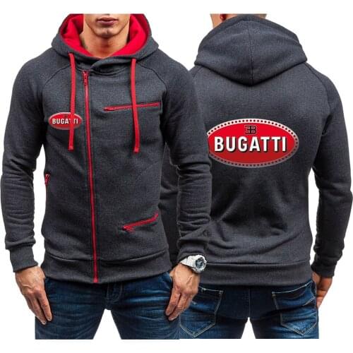New 2021 Bugatti Car Logo Winter Men Casual Hoodie Men Sweatshirt Sports Sweatshirt Women Hooded Leisure Clothing