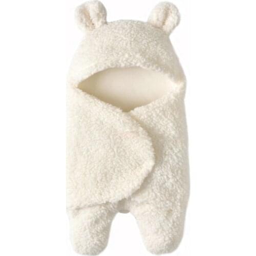 0-12M Newborns Baby Blanket Newborn Baby Swaddle Wrap Soft Winter Baby Bedding Receiving Blanket Sleeping Bag 1pc
