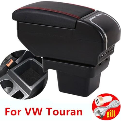For VW Touran car armrest leather arm rest storage box car-styling center console interior accessories 2016 auto