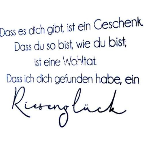 German Words Transparent Clear Silicone Stamp/Seal for DIY scrapbooking/photo album Decorative clear stamp A1078