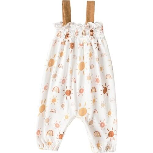 0-12M Cute Newborn Baby Girl Sleeveless Floral Romper Jumpsuit Playsuit Outfits Summer Clothes