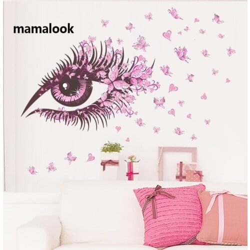 Romantic pink polyvinyl chloride stickers, kids'room stickers, home stickers, living room decor posters