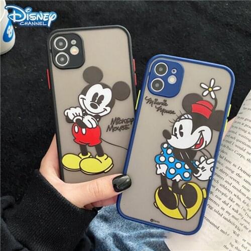 DISNEY 2021 Mickey Silicone Case for IPhone 11 Pro Xs Max FOR IPhone 12 12PRO 12PROMAX Official Liquid Silicon 360 Full Cover