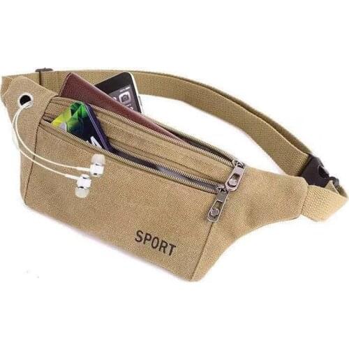 2020 Sports Waist Packs Casual Canvas Hidden Anti-theft Chest Bags Body Running for Men Women Tourist Cycle Crossbody Bag Purse