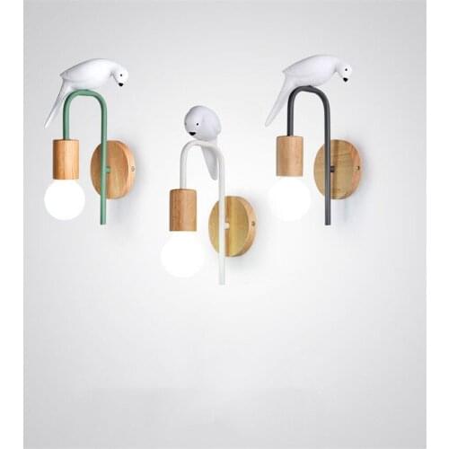 Nordic Bird LED Wall Lamp Bedside Lamp Bedroom Sconces Lighting Light Fixtures Living Room Minimalist Home Deco Wall Lights