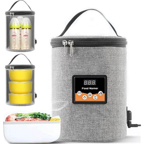 Portable Baby Milk Bottle Warmer Car Bottle Heater Milk Storage Bag Travel Food Warmer Thermal Bag Thermos For Kids Dropshipping