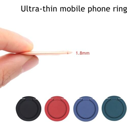 Ultra-thin Mobile Phone Finger Ring Luxury Rotatable Phone Holder Metal Finger Ring Car Mount Stand Smartphone Stent Accessories