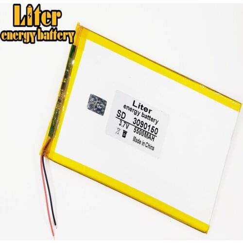 3090150 Tablet battery capacity 3.7V 5500mA Universal Li-ion battery for tablet pc 8 inch 9inch