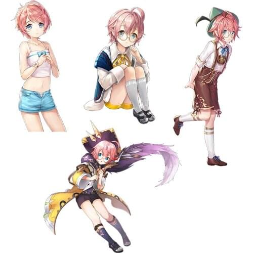 Three Ratels CDM352 Kings Raid Waterproof Anime stickers for moto auto car Gift Bicycle Computer gabinete gamer decals