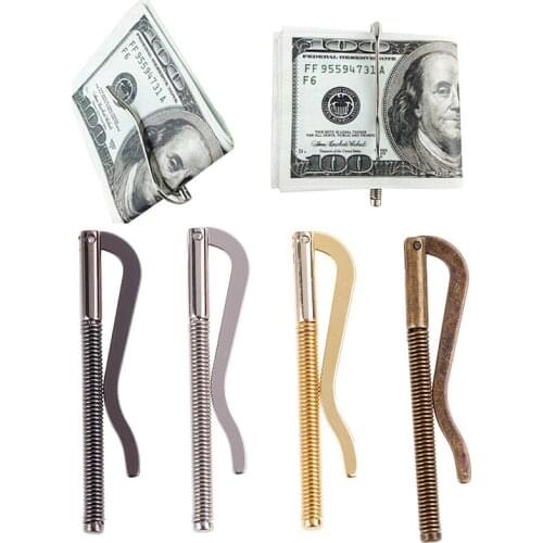 1Pcs New Arrival Metal Bifold Money Clip Wallet Replace Parts Spring Clamp Manage Cash Holder Wallet Accessories