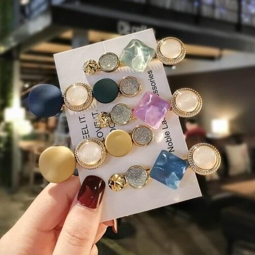 1PC Korean Elegant Womens Liuhaiclip Alloy Barrettes Girls Hair Accessories Hair Pins HeadWear Headgear