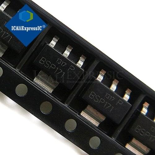 10PCS BSP171P BSP171 ISOT-223 P-CH 60V 19A original authentic In Stock