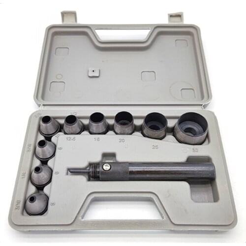 10Pcs Heavy Duty Hollow Punch Kit Set Gasket Leather Rubber Punching Diy Leathercraft Perforating Tools Herramientas Para Cuer