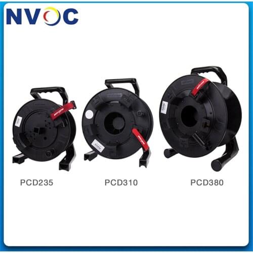100-300-500M OEM Portable Reel for Armored Tactical Cable,PCD235 PCD310 PCD380 Outdoor Military Retractable Fiber Cable Reel