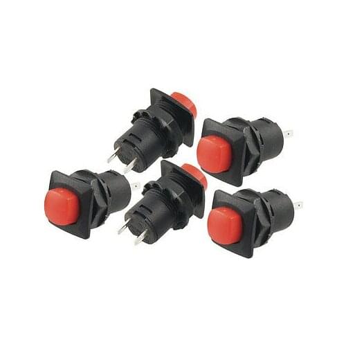 2 Pins SPST Momentary Pushbutton Switch NO AC 250V/1.5A 125V/3A